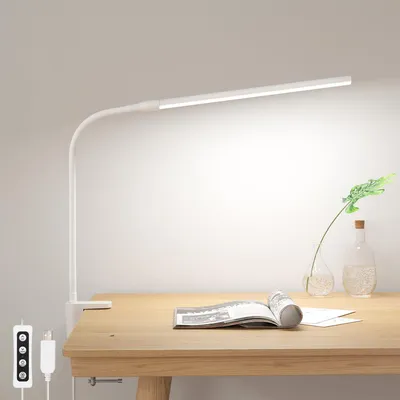 Productafbeelding van Led-bureaulamp, flexibel, 360 graden, met klem, 54 leds, 460 lm