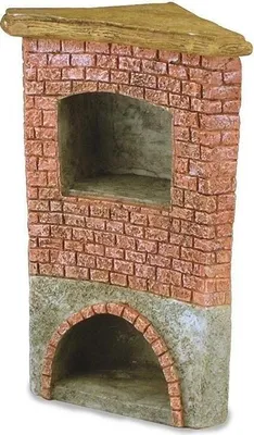 Produktbild von Miniatur Backsteinofen leer für Puppenhaus und Sammler
