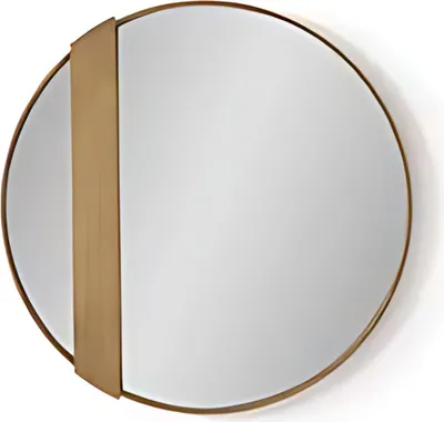 Immagine prodotto di Specchio da parete con cornice quadrata in vetro rotondo specchio moderno ed elegante