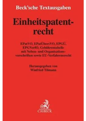 Obrázok produktu pre Einheitspatentrecht