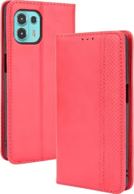 Produktbild von Mobigear Sensation  Motorola Edge 20 Lite Hülle Klapphülle Geldbörse - Rot