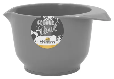 Immagine prodotto di Birkmann Colour Bowl Rühr- und Servierschüssel, Rührschüssel, Schüssel, Melaminharz, Grau, 500 ml, 708686