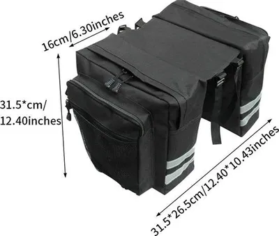 Produktbild von Famanu Fahrradtasche - Wasserdicht / Viel Stauraum - für Einkäufe