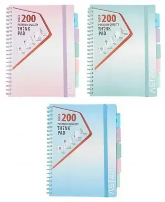 Obrázek produktu pro Zápisník A4/200 listů, linkovaný, PP Ombre Pastel mix ASTRA – papírenské zboží ASTRA