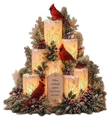 Immagine prodotto di Candeliere natalizio decorativo a tema uccelli