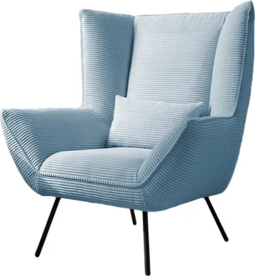 Produktbild von KAWOLA Sessel IVA Relaxsessel Cord hellblau