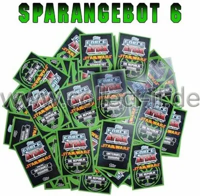 Immagine prodotto di FA5 - Spar 6 - 100 carte base diverse - Tedesco - Star Wars Force Attax - SERIE 5