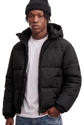 Produktbild von OneRedox Herren Winterjacke mit Kapuze als Pufferjacke - Steppjacke Herren Outdoor Jacke für den Winter mit Kapuze