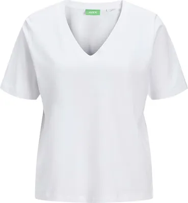 Image de Jack & Jones Annie Reg Jjxx T-shirt manches courtes col V Blanc M Femme Blanc M