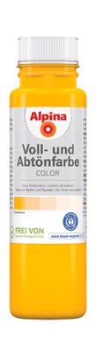 Produktbild von Alpina Color Abtönfarbe lucky yellow seidenmatt 250 ml