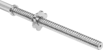 Produktbild von Gerade Stange, Chromstahl, Gewinde, Klemmen, Langhantel, 180 cm, 25 mm, Rebel