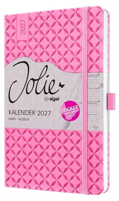 Produktbild von Wochenkalender Jolie 2027 Hardcover ca. A5 Rose Pink 174 Seiten
