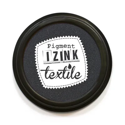 Produktbild von Aladine IZINK Pigment Stempelkissen - Textil Khol / Schwarz