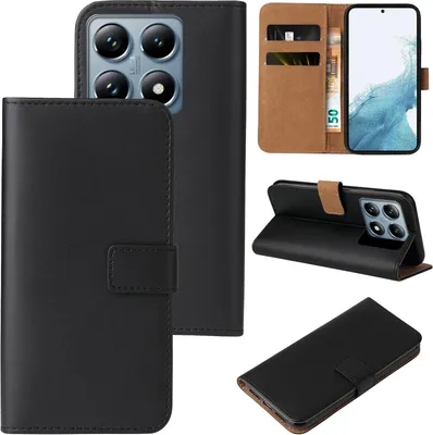 Produktbild von Handyhülle für Xiaomi 14T Pro Klapphülle Bookcase Flip Cover Hülle Handy Tasche Etui Farbe: Schwarz