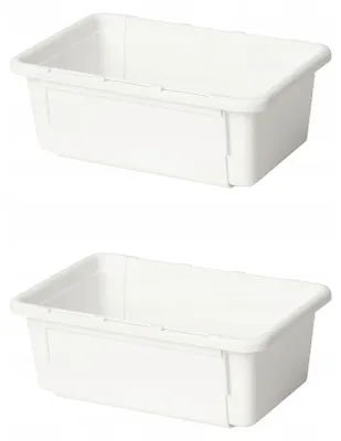 Produktbild von IKEA KACKLA ausziehbare Aufbewahrungsbox, weiß, 2 Stück
