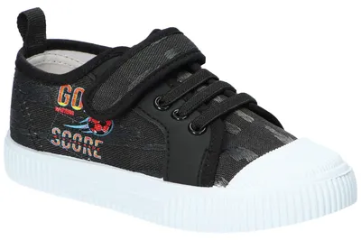 Produktbild von American Club TEN181, Kinder Turnschuhe Klettverschluss Leder-Einlegesohle leicht bequem, Schwarz 28