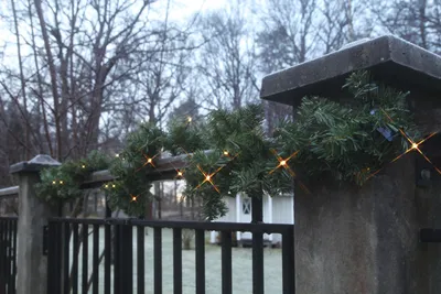 Produktbild von Best Season LED-Tannengirlande, beleuchtet, ca.2,5 m, 30 warm white LED, Batterie, Timer, outdoor, 612-05