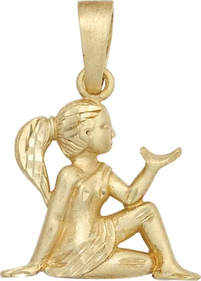 Produktbild von JOBO Anhänger Sternzeichen Jungfrau 925 Sterling Silber gold vergoldet matt
