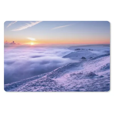 Produktbild von MuchoWow® Mauspad Mousepad Natur im Winter 27x18 cm - Mousepads - Maus Mat - Pad - Mausunterlage - Büroartikel - Desk Matten