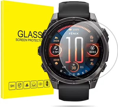 Produktbild von INF Garmin Fenix High Aluminium-Displayschutz aus gehärtetem Glas (2er-Pack) Garmin Fenix 8 47mm