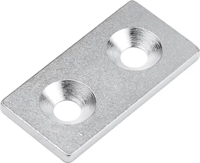 Produktbild von SUPERMAGNETE Magnetgegenstück 40 x 20 mm mit Bohrung