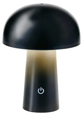 Zdjęcie produktu dla Lampa stołowa Grundig Pilz – ładowalna lampka nocna z kablem USB-C – sterowanie dotykowe z trybami oświetlenia – przenośna lampa stołowa LED do sypialni – czarna