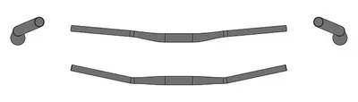 Produktbild von Ergotec Lenker LOW RISER BAR 31,8 - 720x15x15°, Safety Level 5, PG, schwarz matt