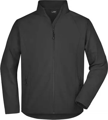 Produktbild von James+Nicholson JN1020 | Herren  Softshell Jacket - Farbe: Black - Größe: 3XL