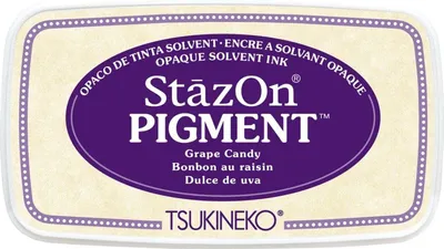 Productafbeelding van Tsukineko StazOn Pigment Stempelkussen, smaak: Druivenkauwgom / Kleur: Violet