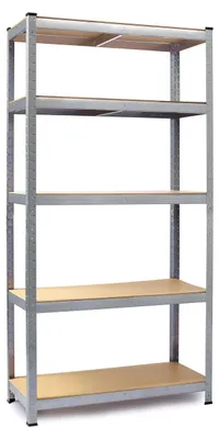 Obrázok produktu pre Regál 2-v-1, 180 x 90 x 40 cm, 5 políc, 500 kg, pre dielňu
