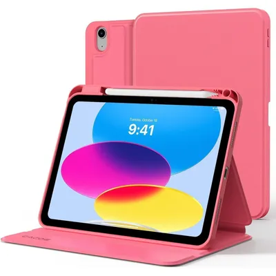 Produktbild von Schutzhülle für iPad 11./10. Generation mit Stifthalter, Folio Ständer, Wassermelonenrot