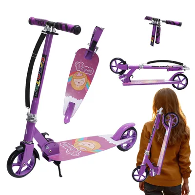 Produktbild von Habib Erwachsenen-Roller Cityroller für Jugendliche | Faltbar & bis 100kg belastbar, Lila