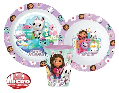 Immagine prodotto di Set di stoviglie Kitty Magic in microplastica, con tazza da 260 ml