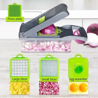 Produktbild von Famanu Gemüseschneider - Multifunktionale Küchenmandoline mit Spiralschneider