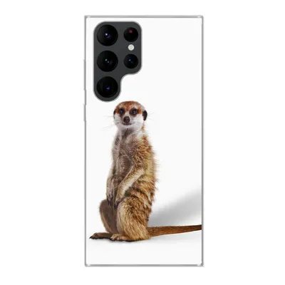 Produktbild von MuchoWow® Handyhülle Schutzhülle Hülle für Samsung Galaxy S22 Ultra Erdmännchen - Tiere - Fell Silikon Softcase Handy Hülle - Abbildung
