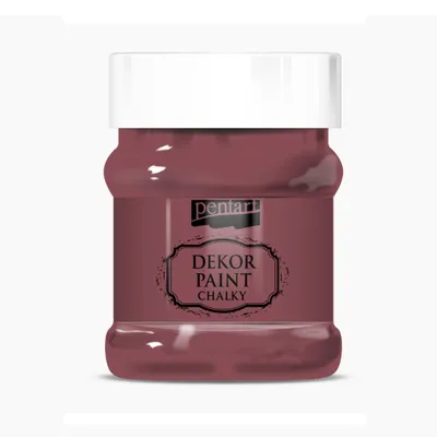 Immagine prodotto di PENTART Colore decorativo gessoso, 230 ml, rosso bordeaux