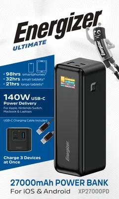 Produktbild von XP27000PD Powerbank 27.000 mAh | 140W PD für Laptop & Reise