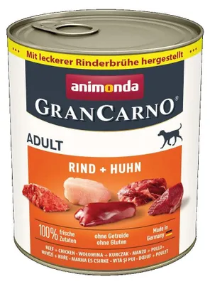 Image de ANIMONDA GranCarno Adult Bœuf avec poulet - nourriture humide pour chiens - 800 g