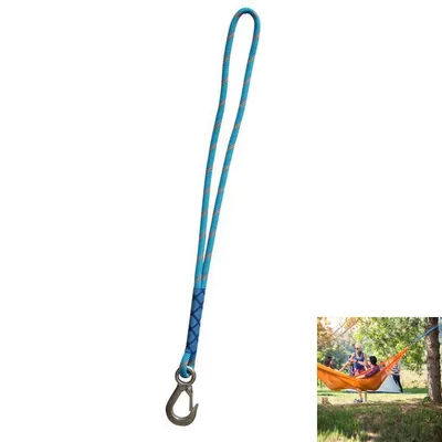 Produktbild von Schaukel Befestigung, Hängematte Befestigung mit Edelstahl-Haken,für Bäume geeignet 120cm,Blau