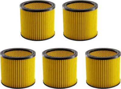 Produktbild von 5x Trade-Shop Rundfilter Lamellenfilter Patronenfilter Luftfilter kompatibel mit Einhell RT-VC 1420 RT-VC 1525 SA TH-VC 1820 S ersetzt 2351113