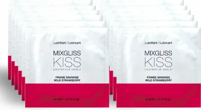 Produktbild von Mixgliss - Wasserbasiertes Schmiermittel Erdbeergeschmack 12 Einzeldosis 4 Ml