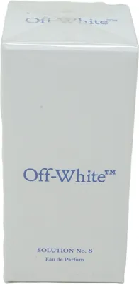 A white box with blue text.