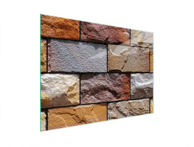 Productafbeelding van Glazen snijplank, 40x30 cm, baksteenkleur