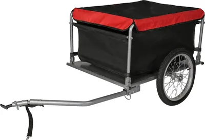 Produktbild von Fahrradanhänger bis 65 kg mit Radschutz und klappbarem Zugkopf
