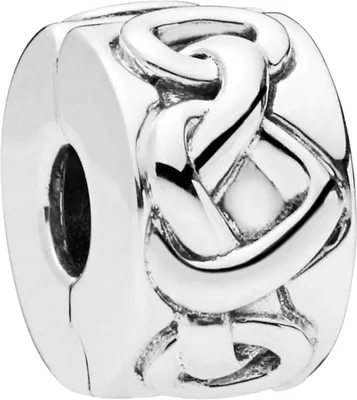 Produktbild von PANDORA Clip Charm 798035 Knotted Hearts Herzen Silber