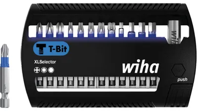 Produktbild von Wiha Bit-Satz XLSelector T-Bit 50mm, 13-teilig, (PH / TX / H)