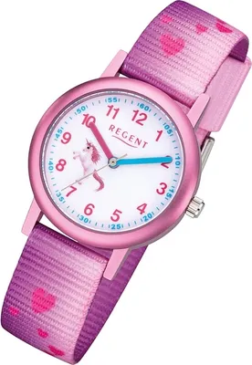 Immagine prodotto di Regent F-1207 Orologio da bambina Unicorno rosa Ø 30 mm