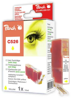 Produktbild von Peach C526 y XL-Tintenpatrone gelb, Gelb, Tinte auf Pigmentbasis, 1 Stück(e)