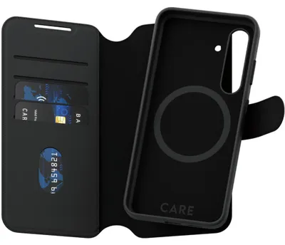 Produktbild von PanzerGlass CARE™ by ® Case Tango 2-in-1 Wallet m. Qi Compatible Samsung Galaxy S24, Cover, Samsung, Samsung - Galaxy S24, Schwarz