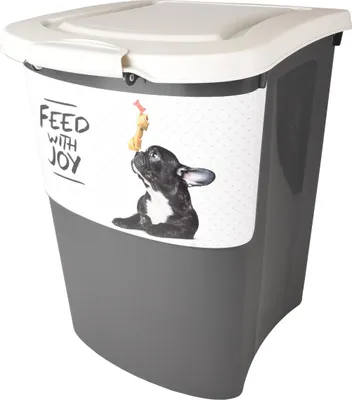 Immagine prodotto di Contenitore per mangime Flamingo Pria grigio/grigio chiaro, capacità: 38 l